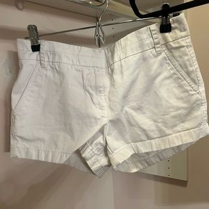 J Crew 3” Chino Shorts White